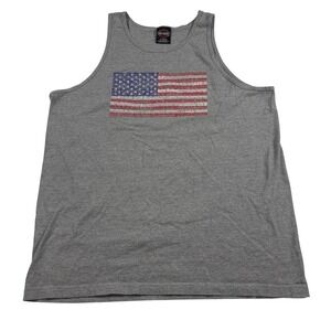 Vintage 90's Harley Davidson Tank Top Men's XL American Flag Florida GATOR